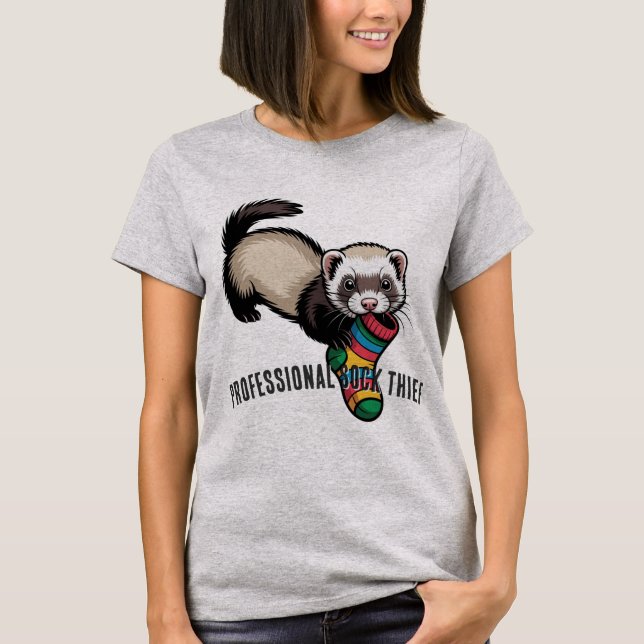 Berufsdiebin von Socken T-Shirt (Vorderseite)