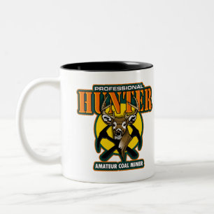 BERUFSJÄGER, Amateur-Kohlenbergmann Zweifarbige Tasse