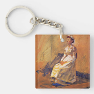 Berufskrankenschwester (von John French Sloan) Schlüsselanhänger