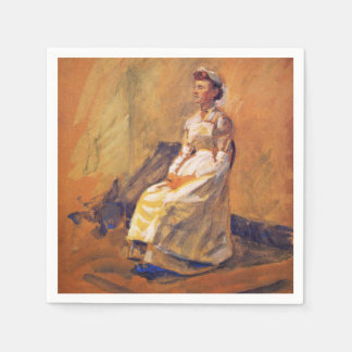 Berufskrankenschwester (von John French Sloan) Serviette