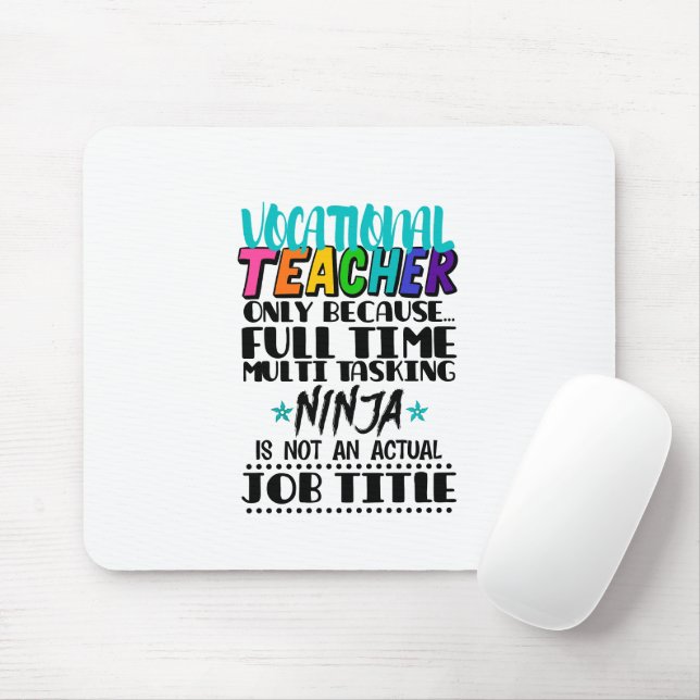 Berufslehrer nur aufgrund der Multi-Time-Vollzeita Mousepad (Mit Mouse)