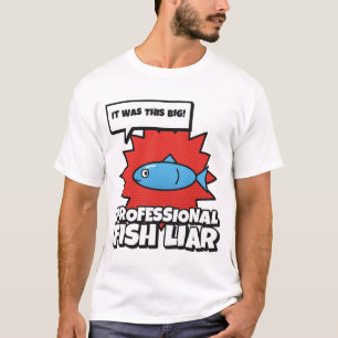 Berufslügner für Angler Lustige Fischerei Pop-Art T-Shirt