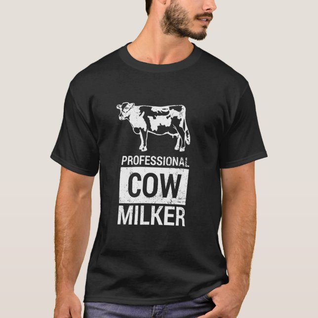Berufsmilchkuh Milchbauer Kuh W T-Shirt (Vorderseite)