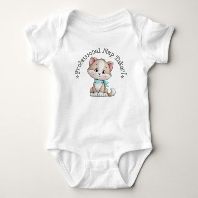 Berufsschläfer Baby Strampler (Vorderseite)