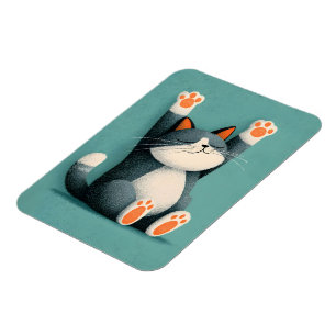 Berufsschläfer Lustige schlafende Katze Magnet