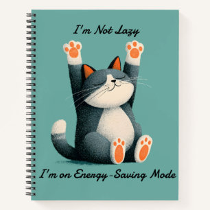 Berufsschläfer Lustige schlafende Katze Notizbuch