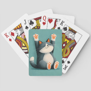 Berufsschläfer Lustige schlafende Katze Spielkarten