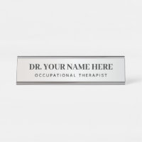BerufstherapeutIn Simple Silver Black Office