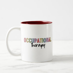 Berufstherapie OT Student Grad Geschenke Zweifarbige Tasse
