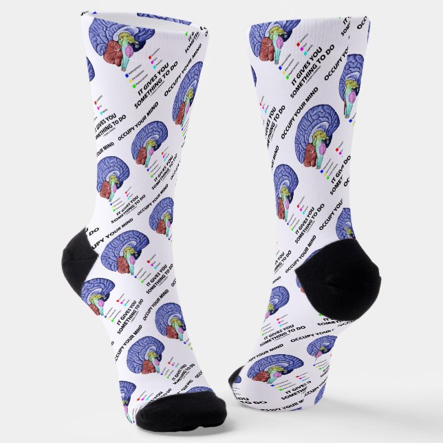 Beruhige deinen Geist, es gibt dir etwas zu tun Socken (Gewinkelt)