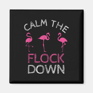 Beruhige dich beim rosa Flamingo Sommergeschenk Magnet