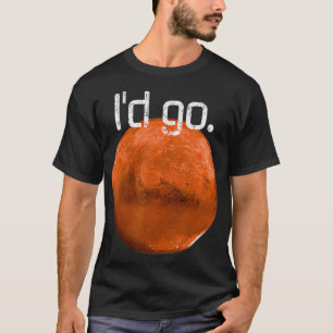 Beruhige Mars, die ich in Mars in den Weltraum ent T-Shirt