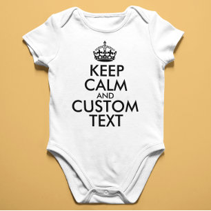 Beruhigen behalt und erstellen Sie Ihren eigenen T Baby Strampler
