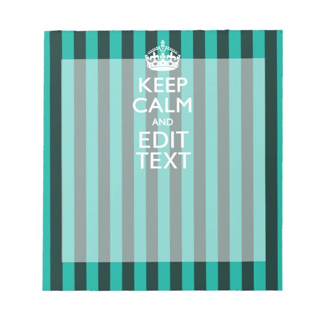 Beruhigen Sie Ihren Text auf der türkisfarbenen St Notizblock (Vorderseite)