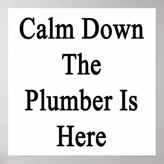 Beruhigen Sie sich hier unten. Poster (Vorne)