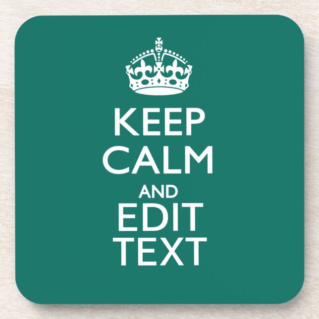 Beruhigen Sie sich und lassen Sie Ihren Text auf A Untersetzer (Vorderseite)