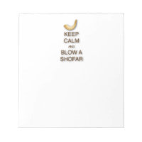 Beruhigen und Blasen eines Shofar Notepad behalten