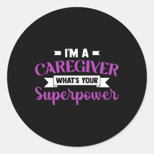 Beruhigend bin ich nur ein Fürsorger, wenn wir Ihr Runder Aufkleber