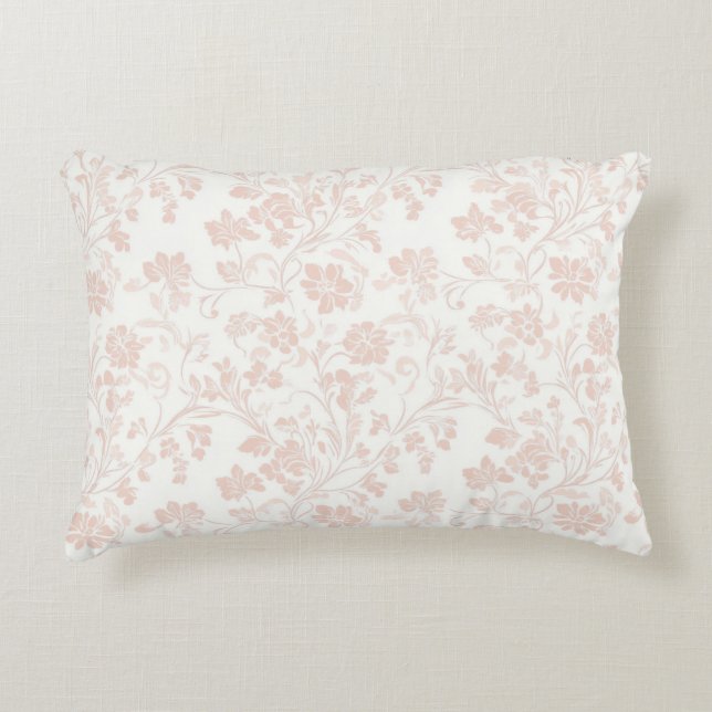 beruhigend gedämpfte apricot trendige Farbe Rundki Dekokissen (Vorderseite)