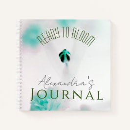 Beruhigende Farben Blumendruck Spiral-Notebook Notizbuch