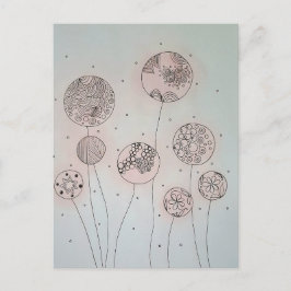 Beruhigende Gartensphären Mixed Media Postkarte