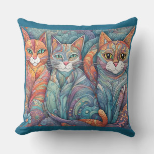 beruhigende Katzen Outdoor-Kissen Kissen