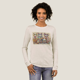 beruhigende Katzen Tri-Blend Shirt