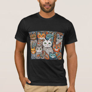 Beruhigende Katzen Tri-Blend-Shirt T-Shirt