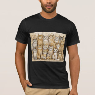Beruhigende Katzen Tri-Blend-Shirt T-Shirt