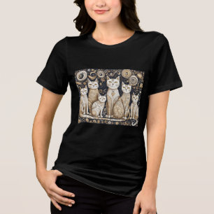 beruhigende Katzen Tri-Blend-Shirt Tri-Blend Shirt