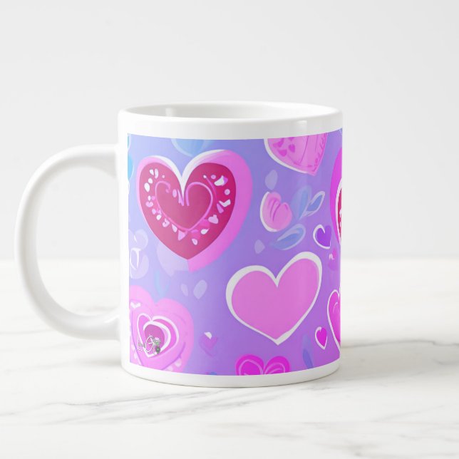 Beruhigende Liebe | Jumbo-Tasse (Links)