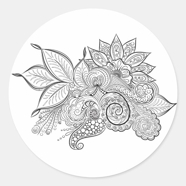 beruhigende Momente Runder Aufkleber (Vorderseite)