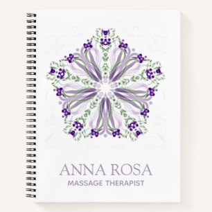 *~* Beruhigende Star Lila Meditative Mandala Notizbuch