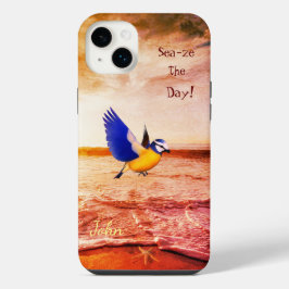 Beruhigende Strandszene Vogel Meer iPhone 14 Plus Hülle