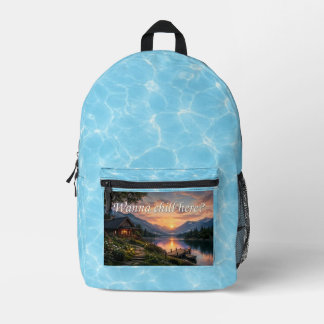 Beruhigende Szenerie-Tasche Bedruckter Rucksack