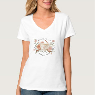 Beruhigender Floraler Tee-Kunstgenuss T-Shirt
