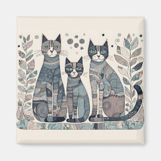 beruhigender Katzenmagnet Magnet