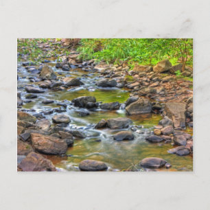 beruhigender Stream Postkarte