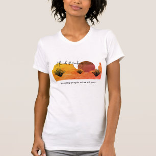Beruhigendes Wüstenmond-Meditations-T-Shirt T-Shirt