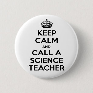 Beruhigung behalten und einen Wissenschaftslehrer  Button