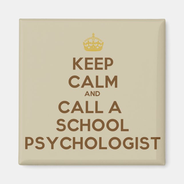 Beruhigung behalten und Psychologin der Schule Mag Magnet (Vorne)