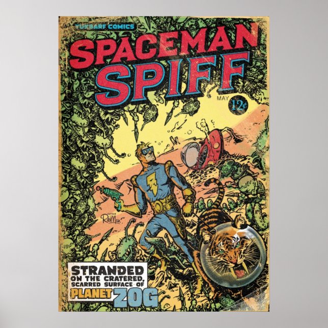 Beruhigung des Spiffy Spaceman Poster (Vorne)