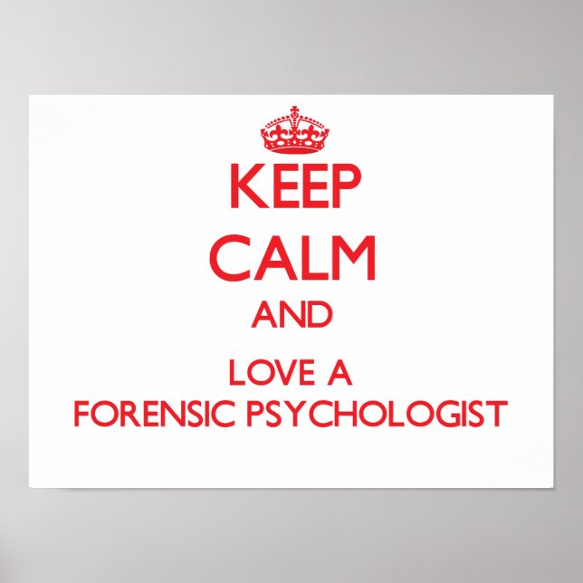 Beruhigung und Liebe als forensische Psychologin b Poster (Vorne)