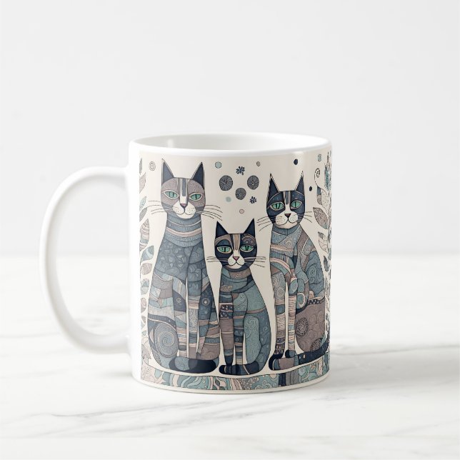 Beruhigungskatzen Kaffee Tasse (Links)