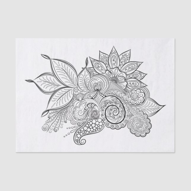 Beruhigungszeitpapier Seidenpapier (Vorderseite)