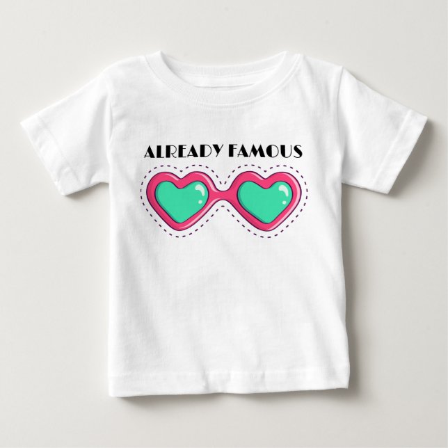Berühmt Baby T-shirt (Vorderseite)