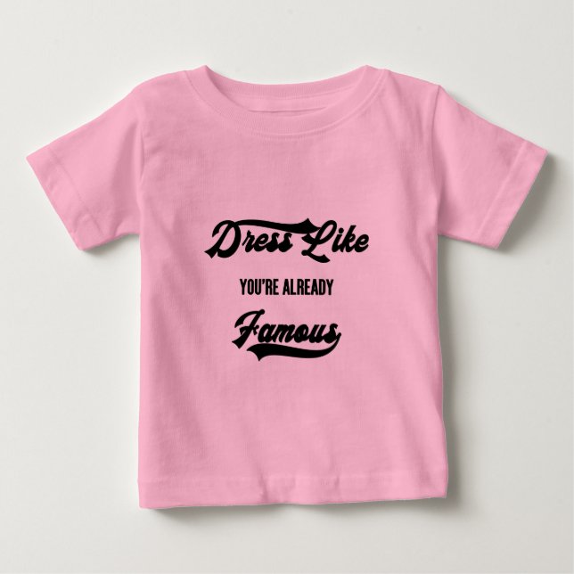 Berühmt Baby T-shirt (Vorderseite)