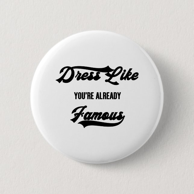 Berühmt Button (Vorderseite)