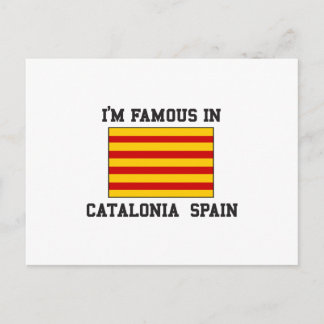 Berühmt in Katalonien Spanien Postkarte