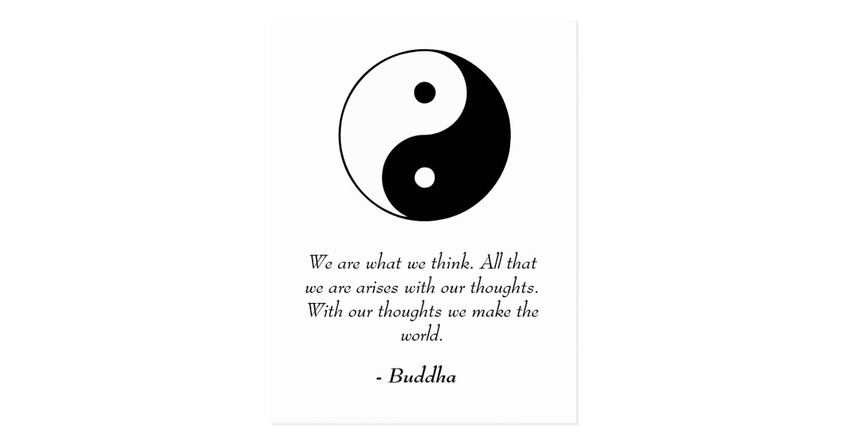 Beruhmte Buddha Zitate Gedanken Machen Die Welt Postkarte Zazzle At